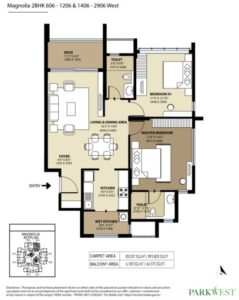 shapoorji-park-west-magnolia-2-bedroom-floor-plan